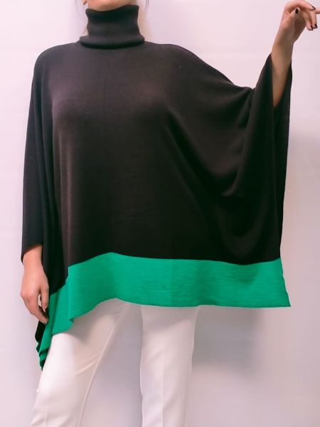 Bild von | MAGLIA DONNA B.YU BY03042 NERO / VERDE