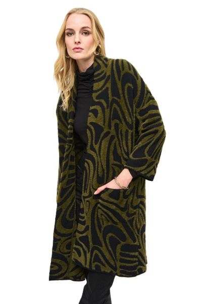 Bild von . CAPPOTTO JOSEPH RIBKOFF CARDIGAN DONNA  243932 VERDE NERO A/I 2024